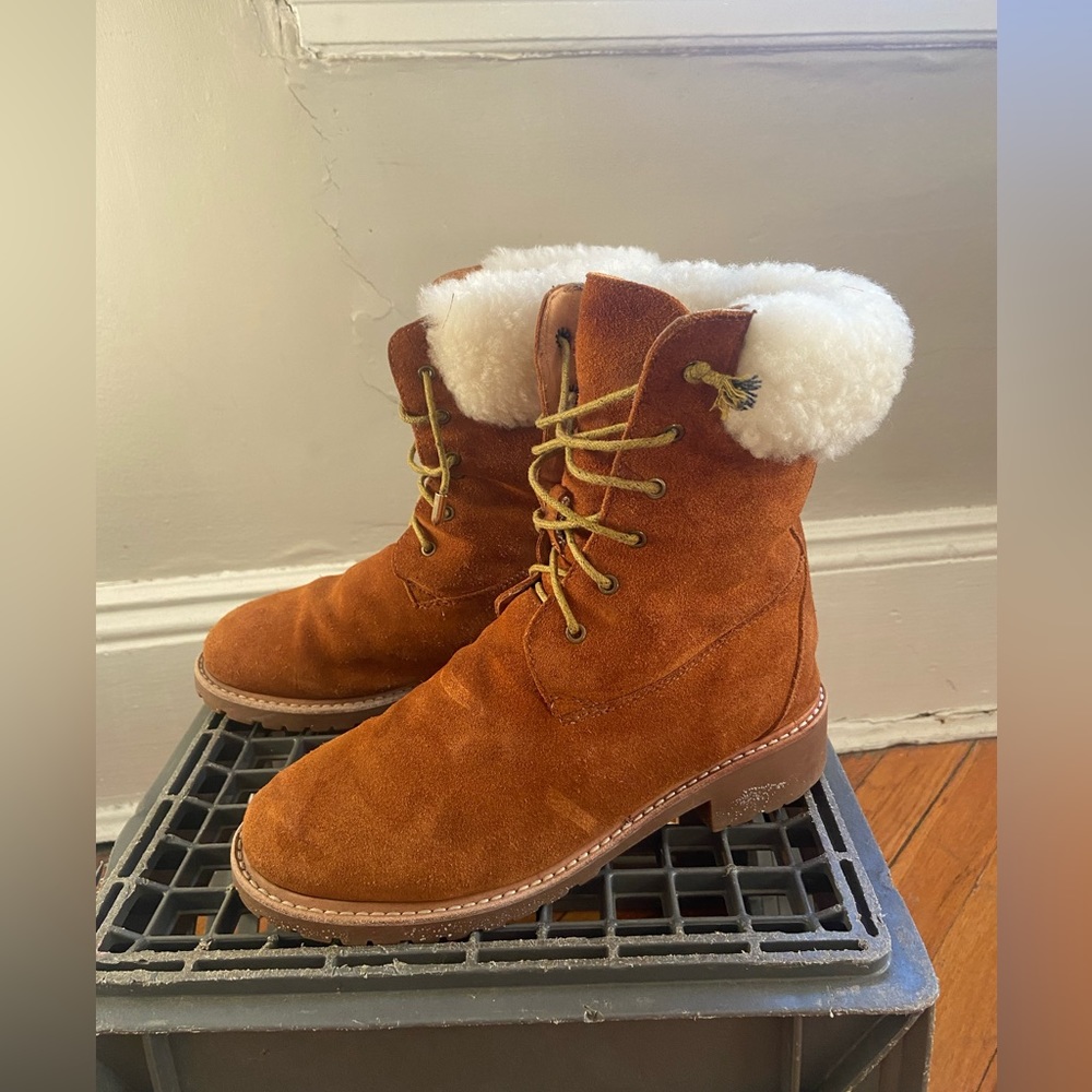 Australian Sheepskin and Suede Winter Boots